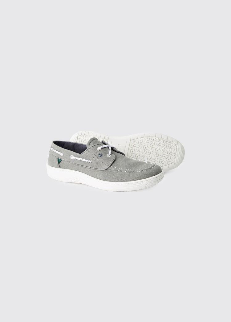 Santorini Canvas Boat Shoe - Khaki