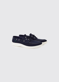 Santorini Canvas Boat Shoe - Navy