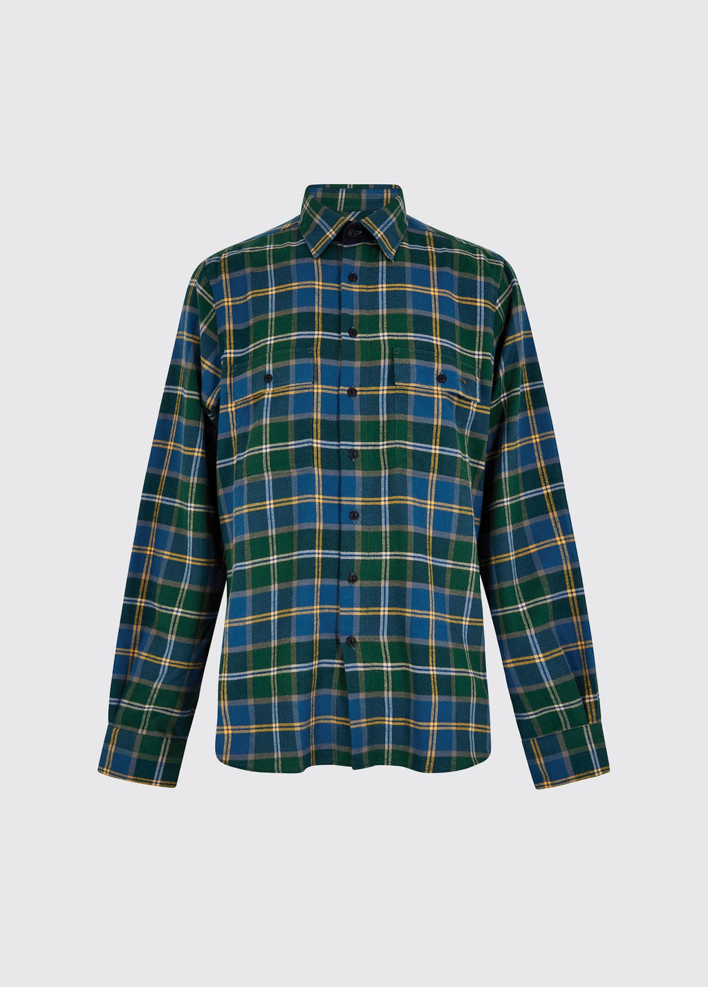 Shelbourne Check Flannel Shirt - Verdigris Shelbourne Check Flannel Shirt - Verdigris