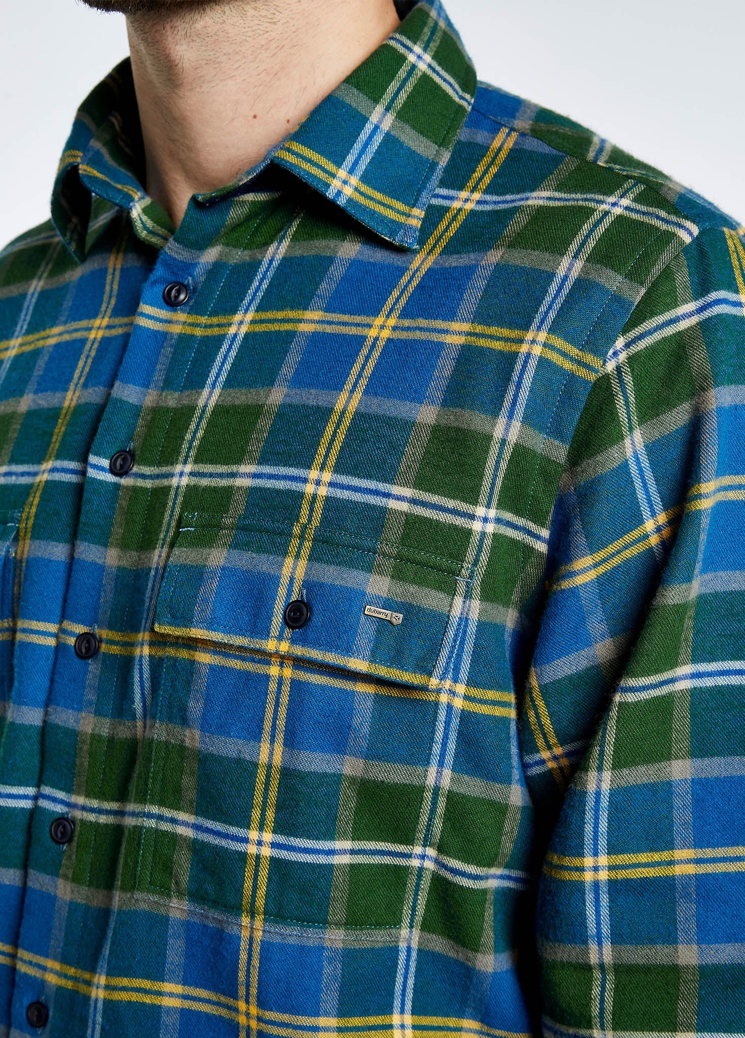 Dubarry Shelbourne Check Flannel Shirt - Verdigris Dubarry Shelbourne Check Flannel Shirt - Verdigris