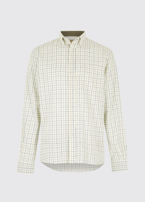 Hollymount Men's Check Shirt - Cream