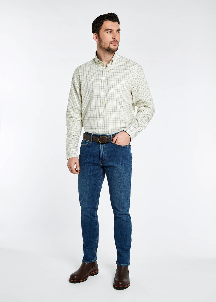 Hollymount Men's Check Shirt - Verdigris