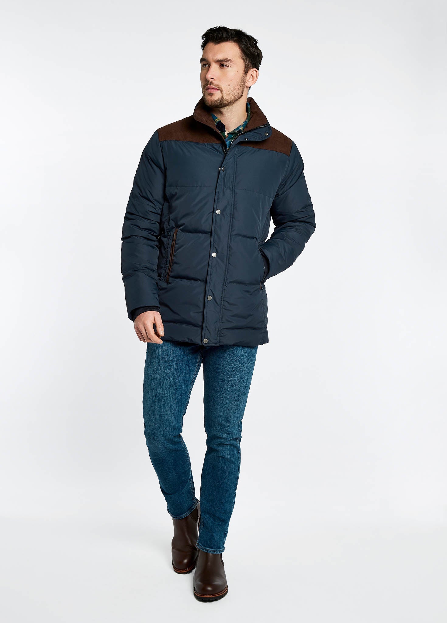 Talbot Down Filled Jacket Navy