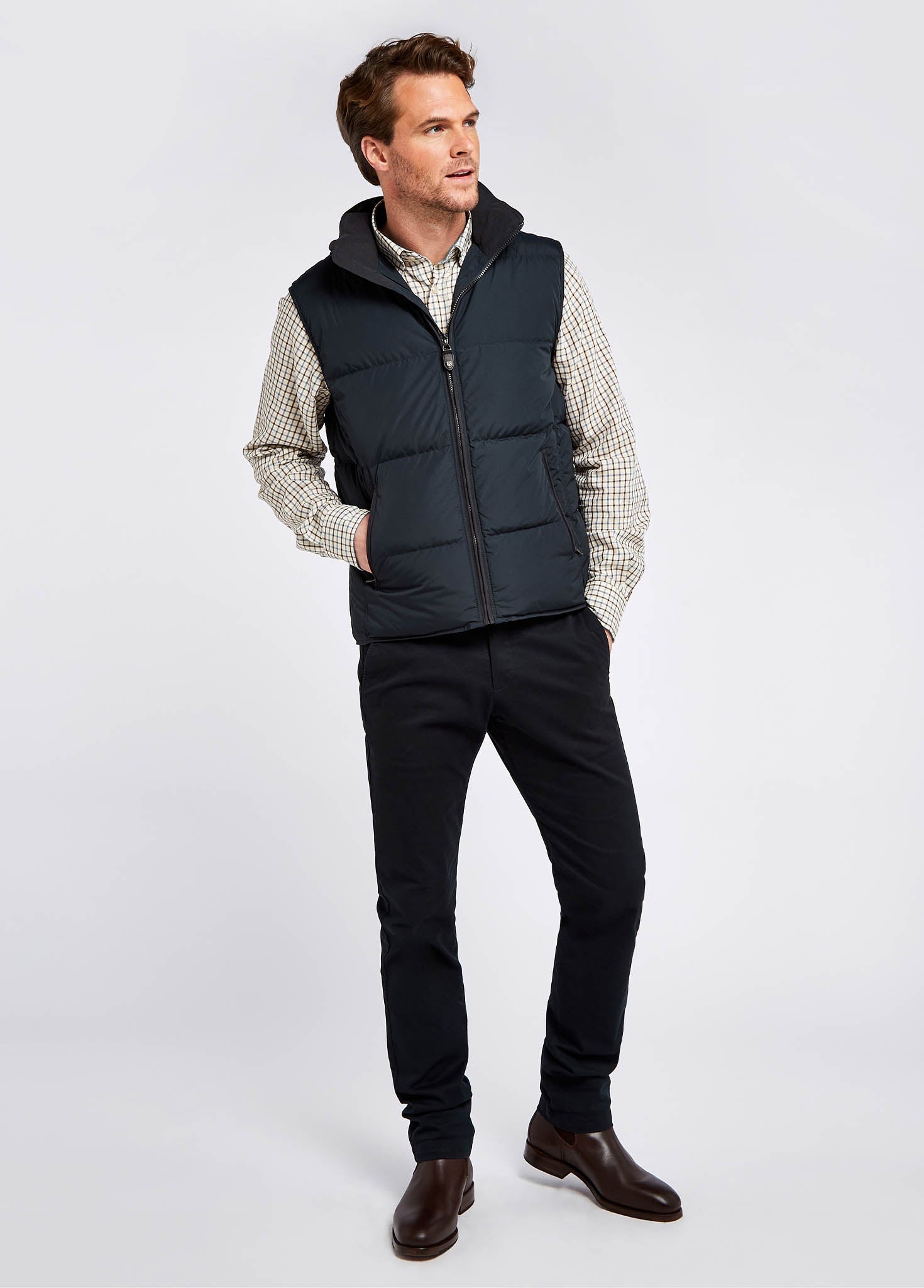 Mens down filled puffer vest hotsell