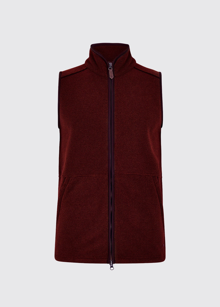 Lifford Fleece Vest - Ox Blood