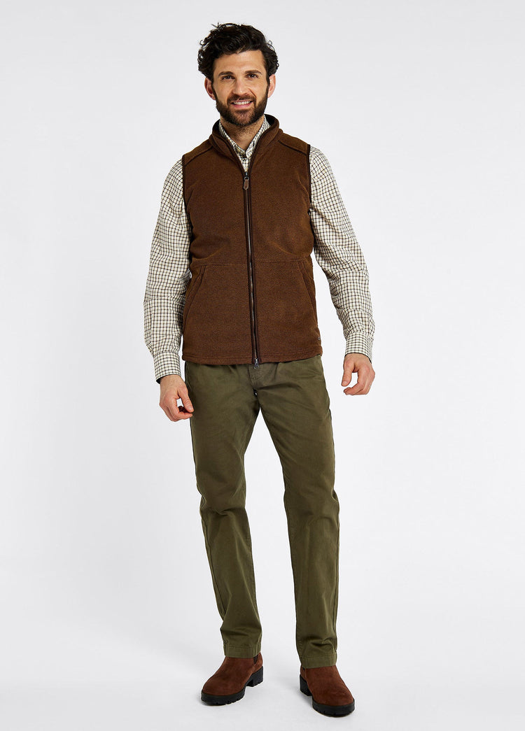 Lifford Men's Fleece Vest - Walnut