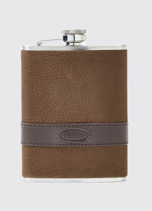 Rugby Hipflask - Walnut