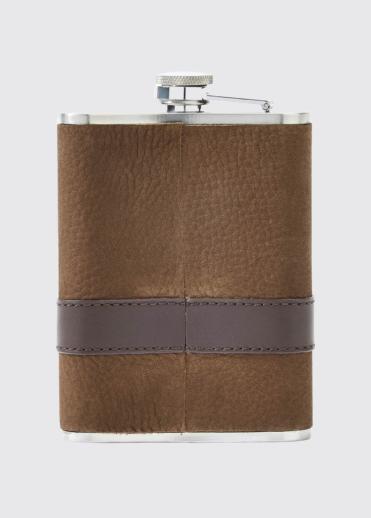 Rugby Hipflask - Walnut