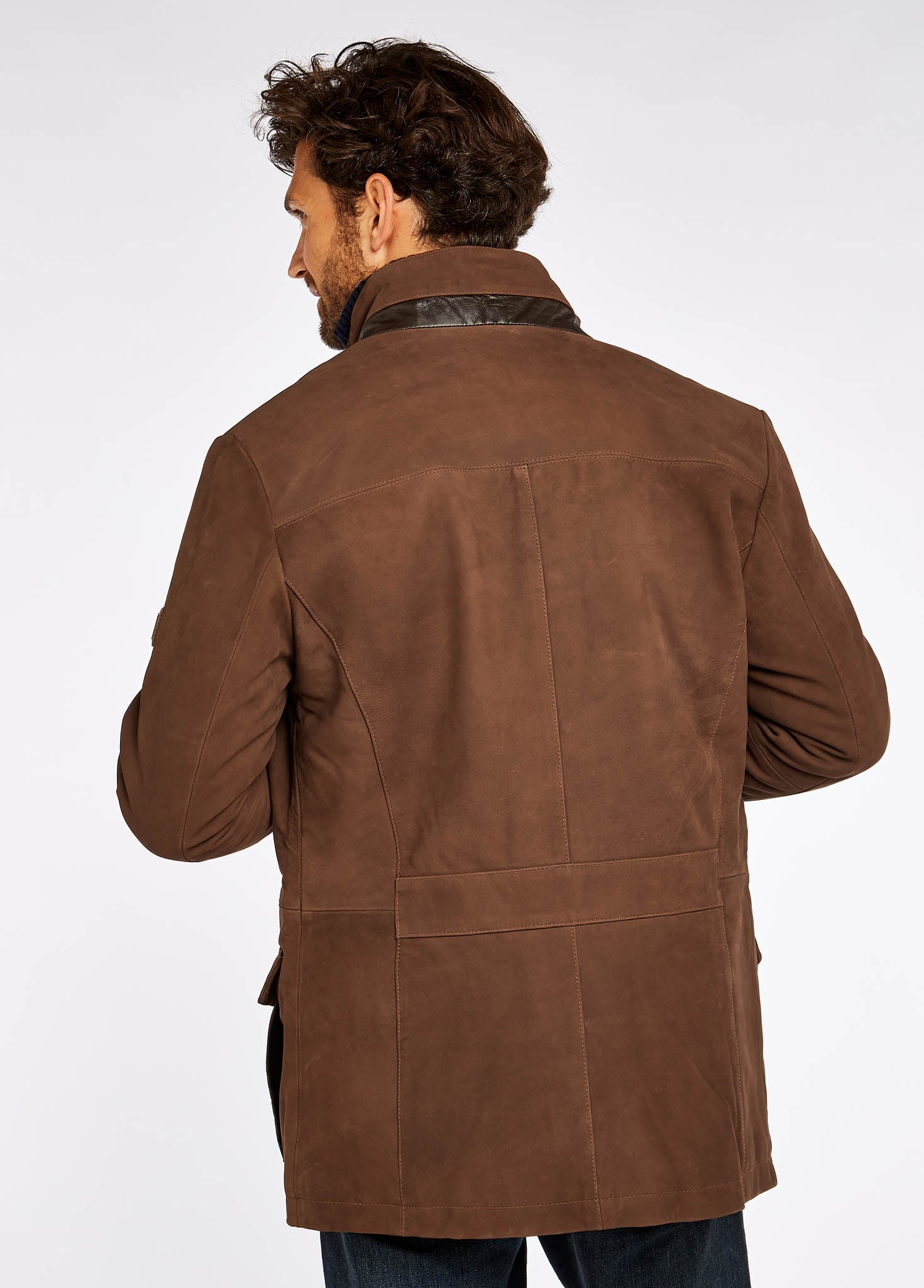 Moore Classic Leather Jacket - Walnut | XXL