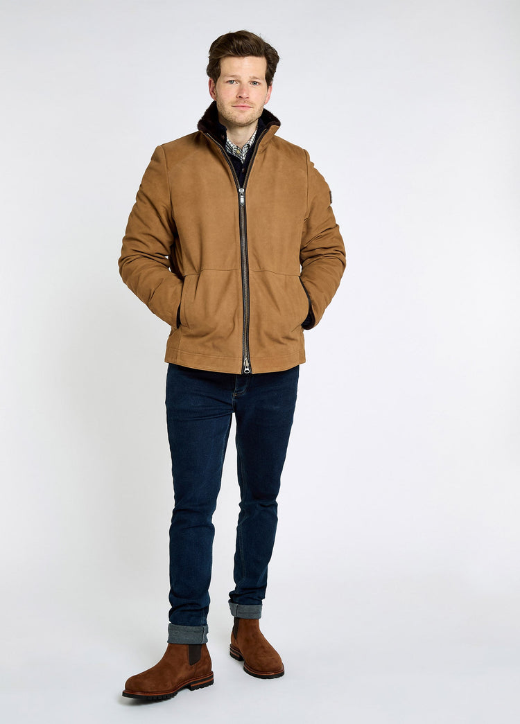 Merriman Men’s leather jacket – Tan