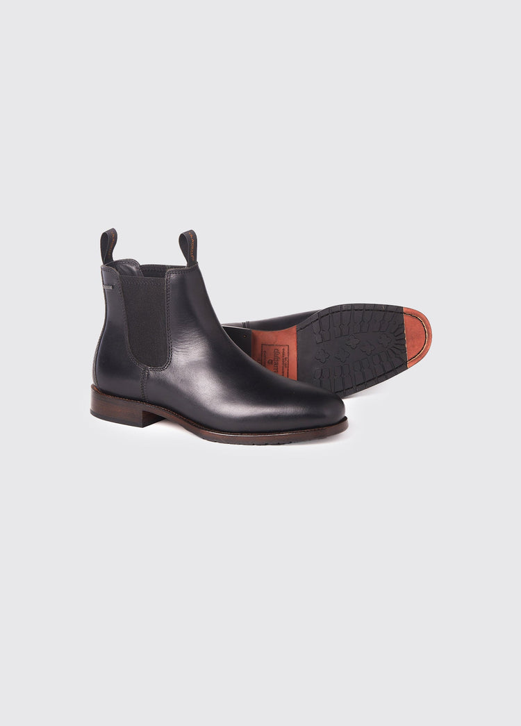 Kerry Leather Soled Chelsea Boot - Black