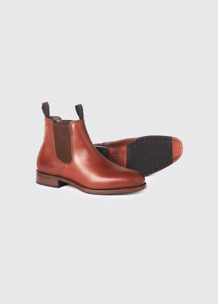 Kerry Leather Soled Chelsea Boot - Chestnut