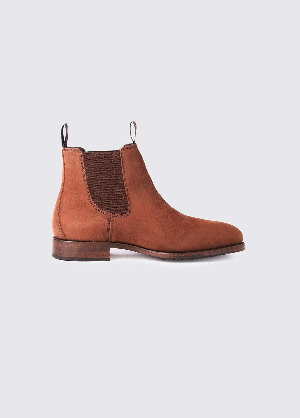 Walnut Color Boot Kerry Men's Leather Soled Chelsea Boot - Walnut