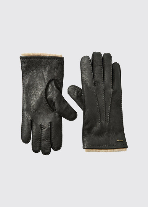 Lisryan Men's Leather Gloves - Black