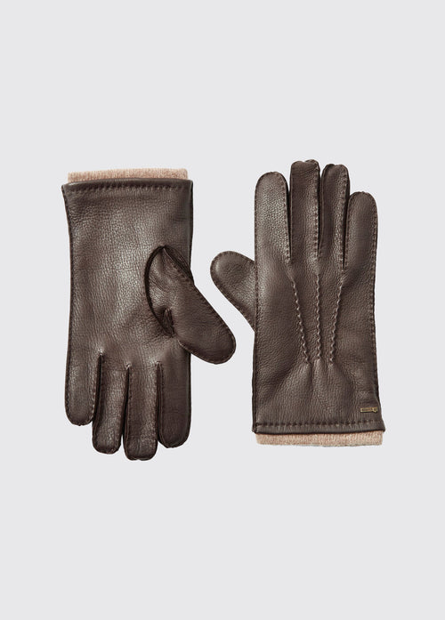 Lisryan Men's Leather Gloves - Mahogany