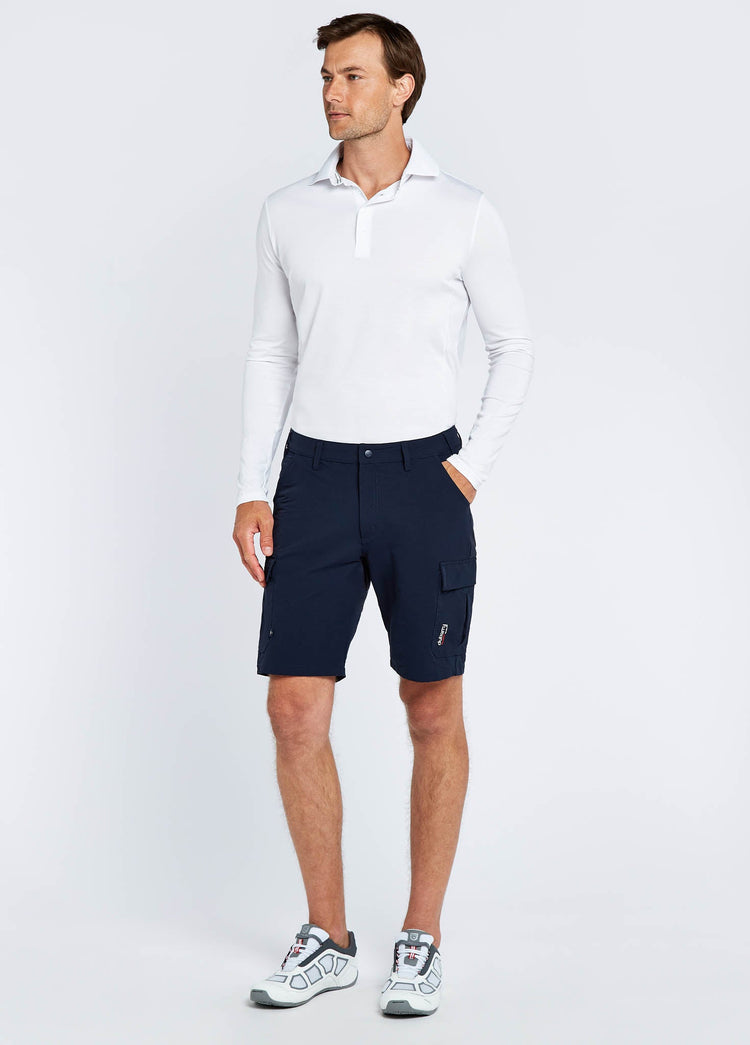 Freshford Mens Long-sleeved Polo - White