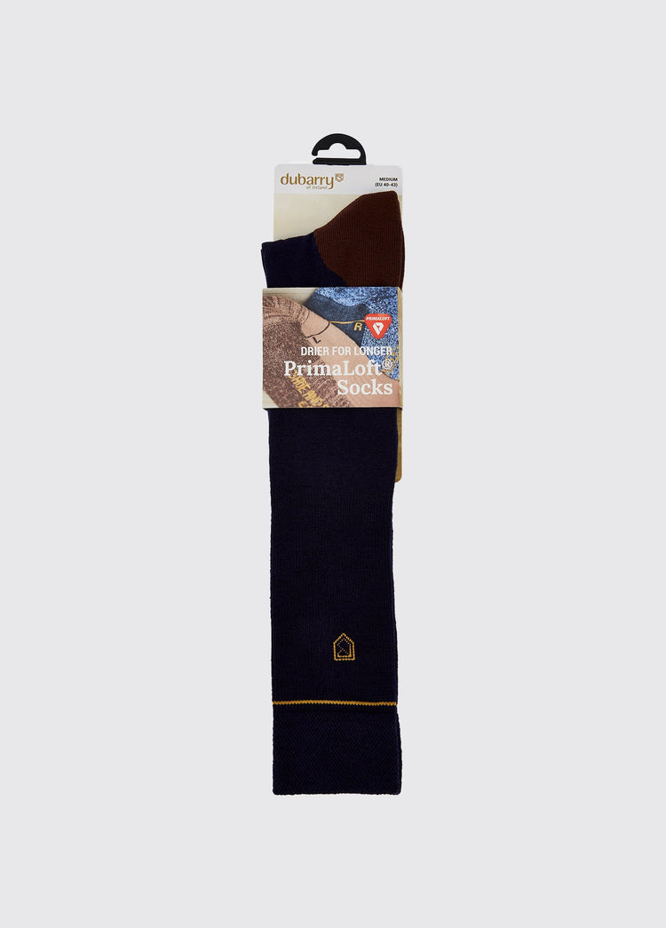 Lambeg Long PrimaLoft®/Merino Blend Light Weight Socks - Navy