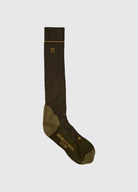 Lambeg Long PrimaLoft®/Merino Blend Light Weight Socks - Olive