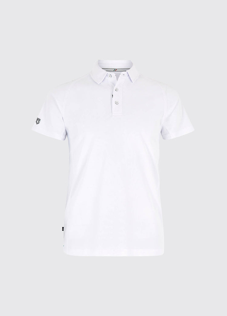 Menton Men's Technical Polo - White