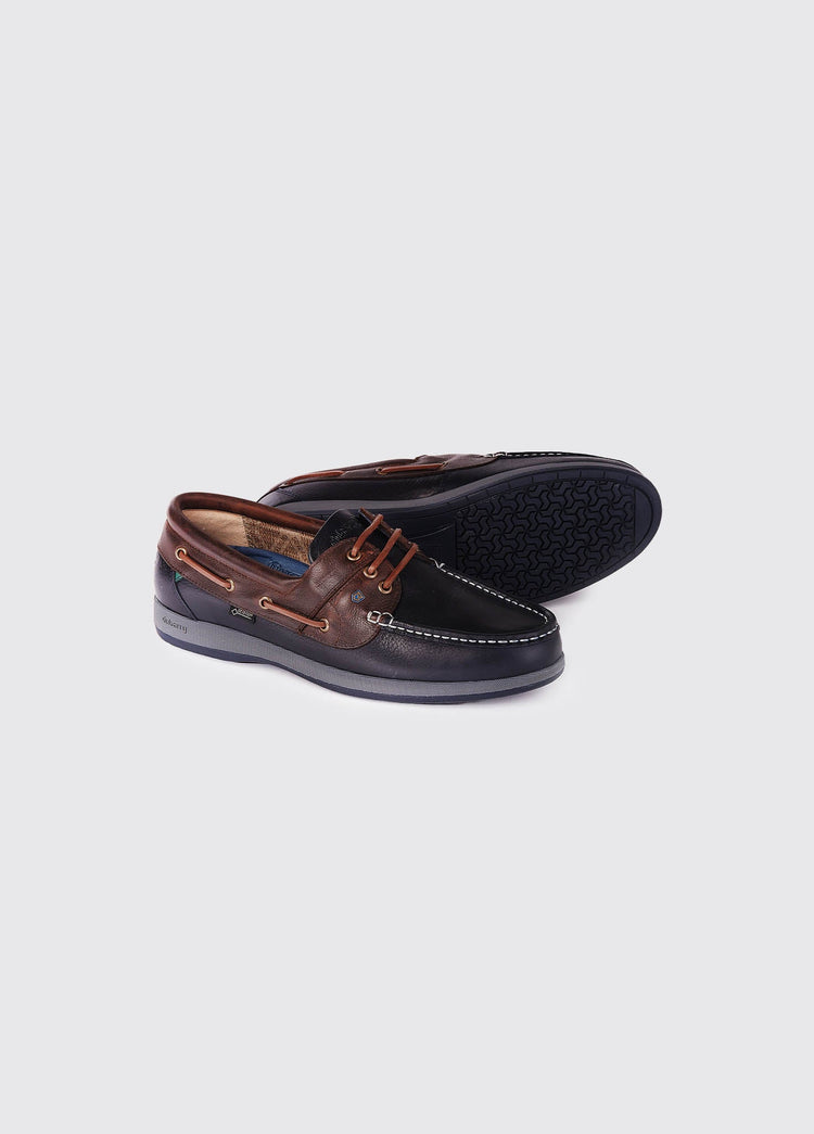 Mariner GORE-TEX Lined Boat Shoe - Navy/Brown