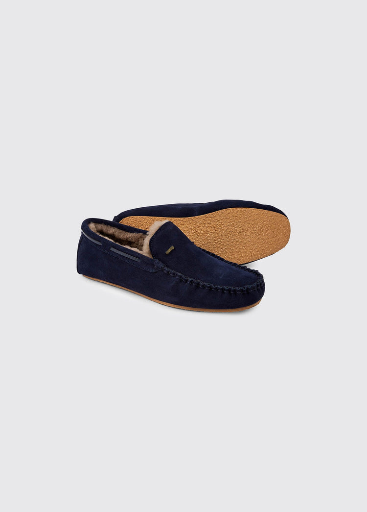 Ventry Men's Moccasin Slipper - French Navy