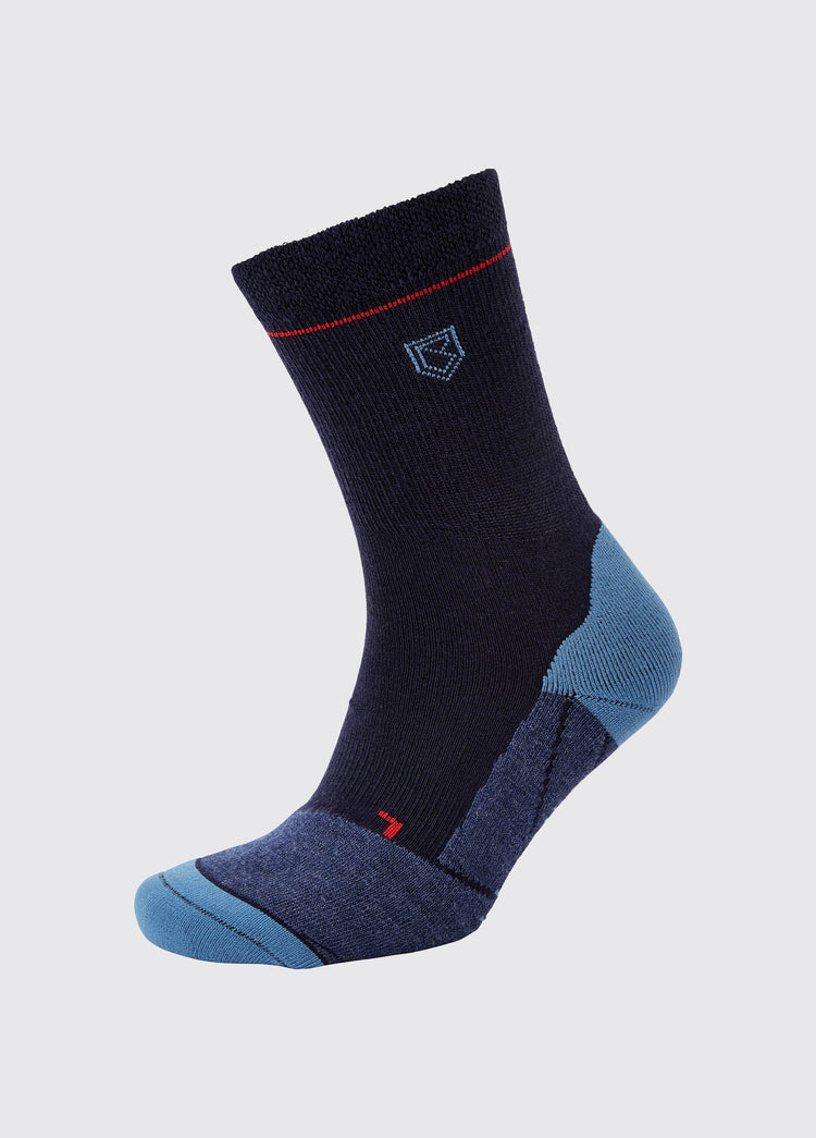 Cadiz Short Sailing Socks, Moisture Wicking/Quick Drying/Insulated - Navy