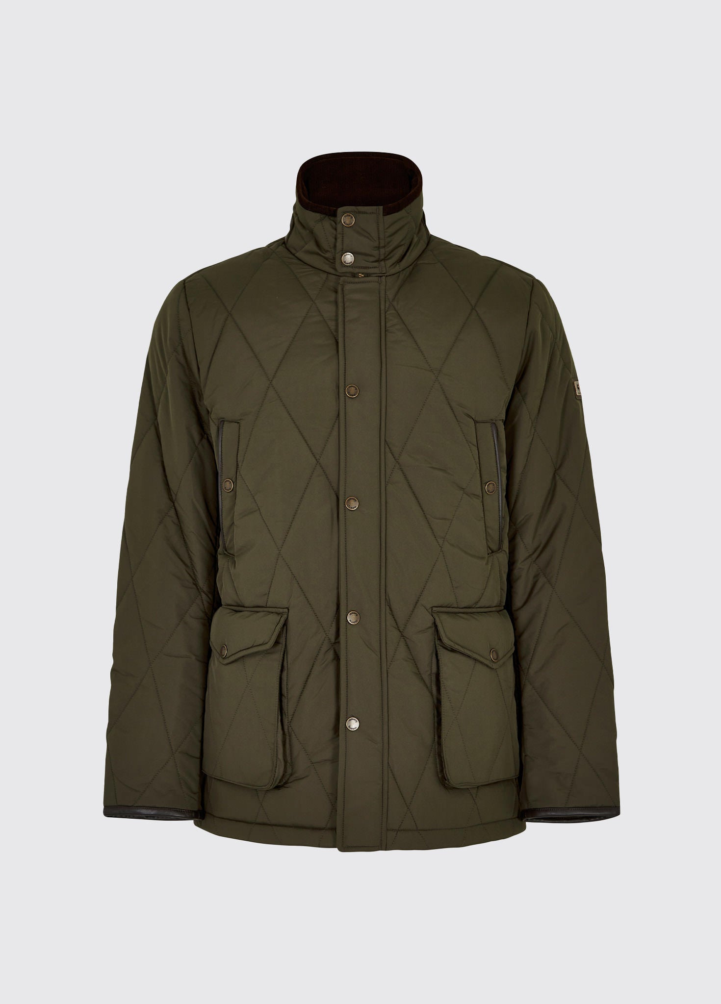 Mens green quilted jacket hotsell