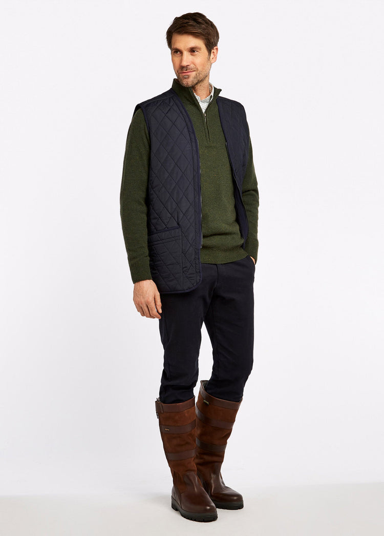 Ballygar Men's Quilted Vest - Navy