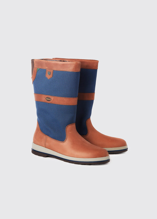 Shamrock Sailing Boot - Navy/Brown