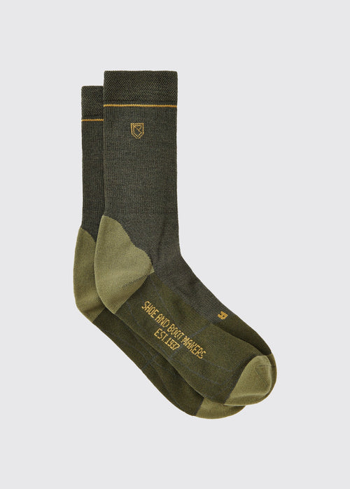 Tintern Short PrimaLoft®/Merino Blend Light Weight Socks - Olive