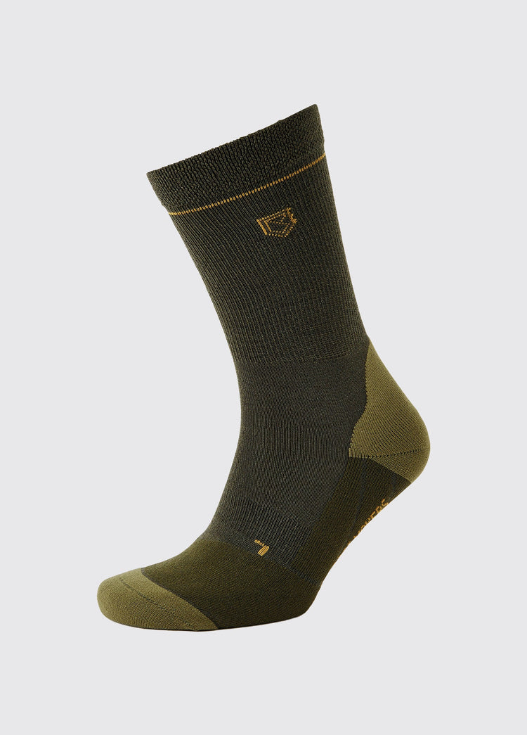 Tintern Short PrimaLoft®/Merino Blend Light Weight Socks - Olive