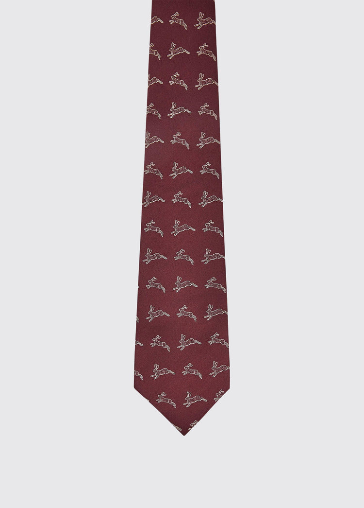 Lacken Mens Silk Tie - Merlot Multi