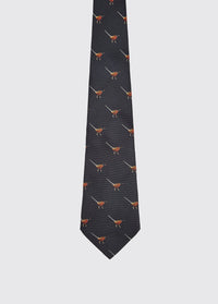 Madden Pheasant Silk Tie - Navy