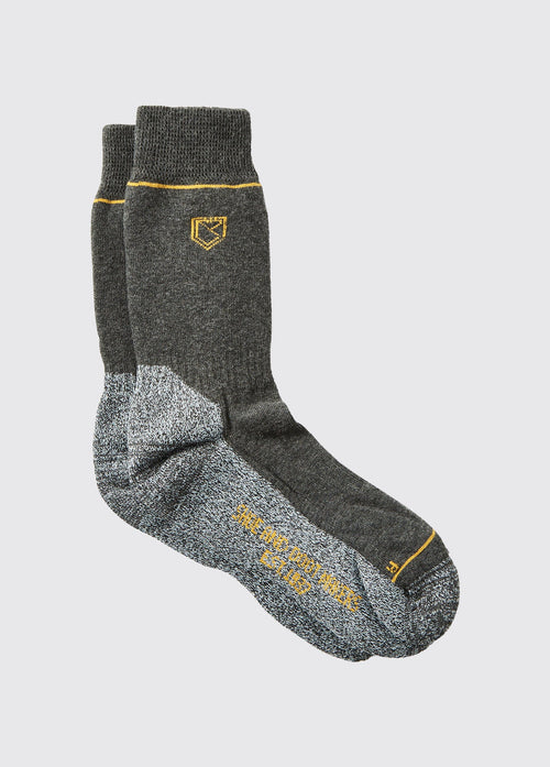 Kilkee Short Primaloft®/Merino blend Med Weight Socks - Graphite