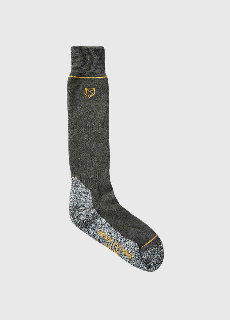 Kilrush Long Primaloft®/Merino blend Med Weight Socks - Graphite