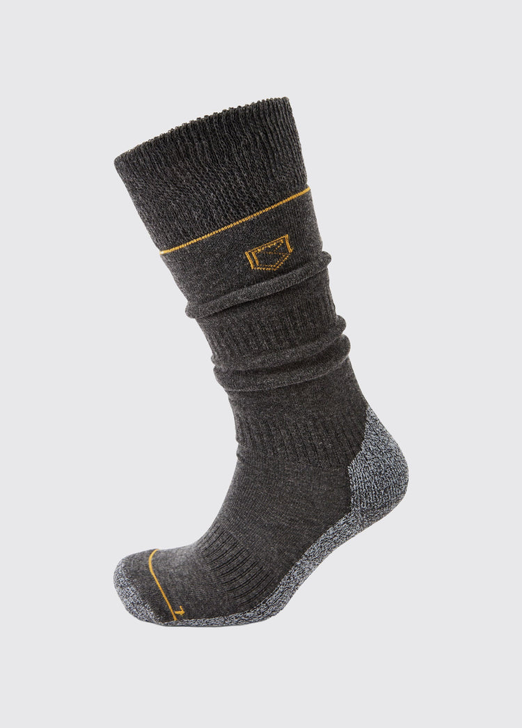 Kilrush Long Primaloft®/Merino blend Med Weight Socks - Graphite