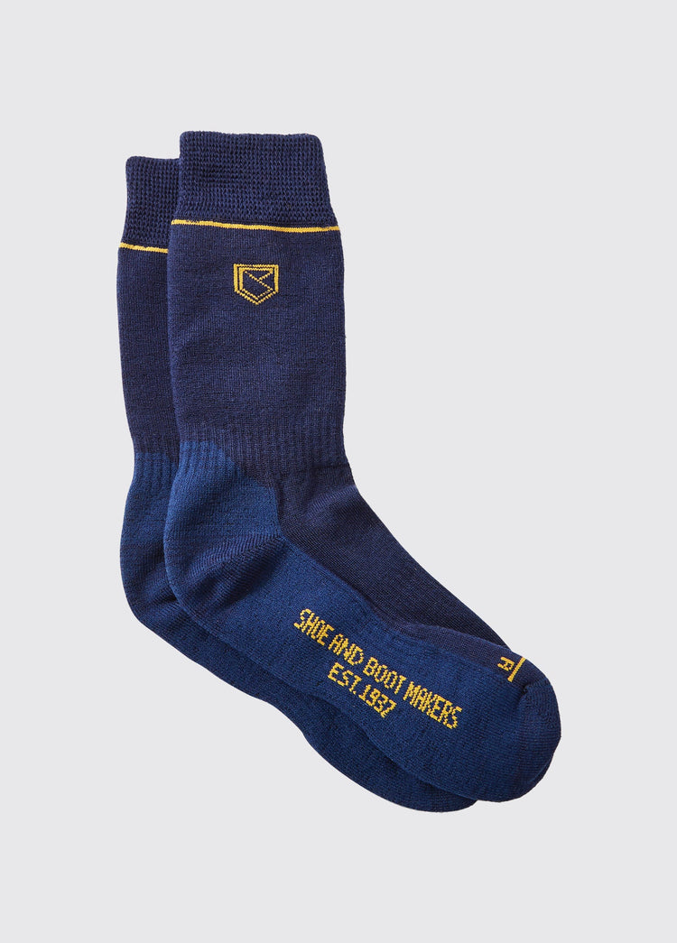 Kilkee Short Primaloft®/Merino blend Med Weight Socks - Navy