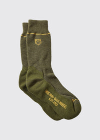 Kilkee Short Primaloft®/Merino blend Med Weight Socks - Olive