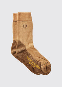 Kilkee Short Primaloft®/Merino blend Med Weight Socks - Sand