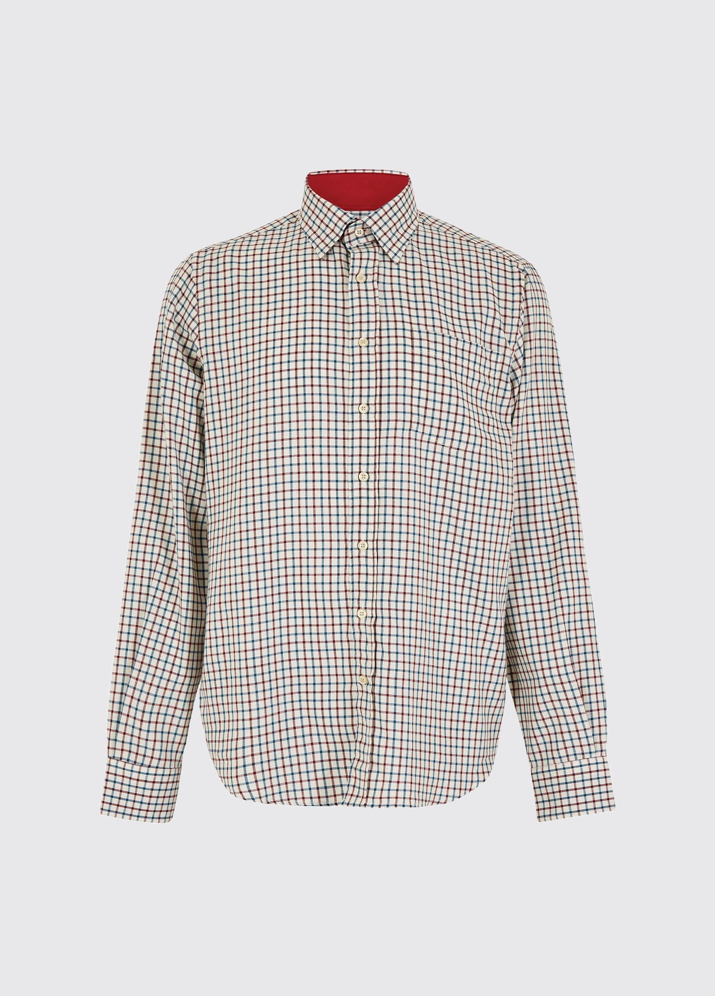Connell Tattersall Check Shirt - Mahogany