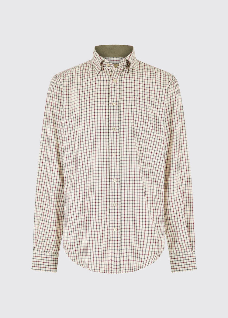 Connell Tattersall Check Shirt - Dark Pebble