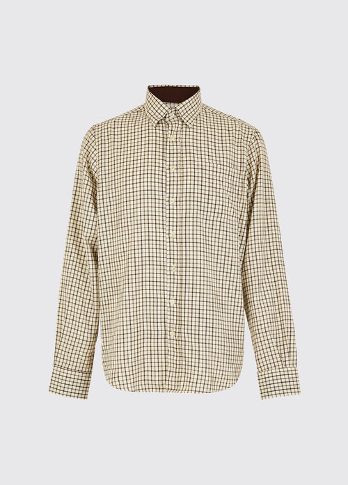 Connell Tattersall Check Shirt - Mahogany