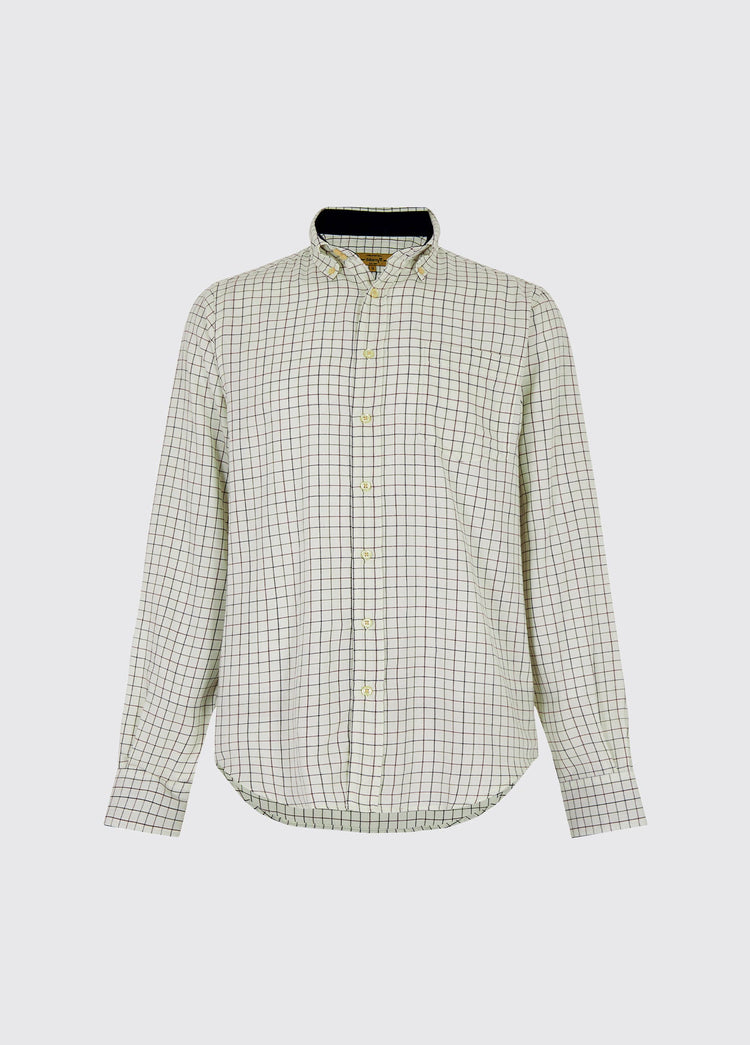 Hollymount Men's Check Shirt - Ox Blood