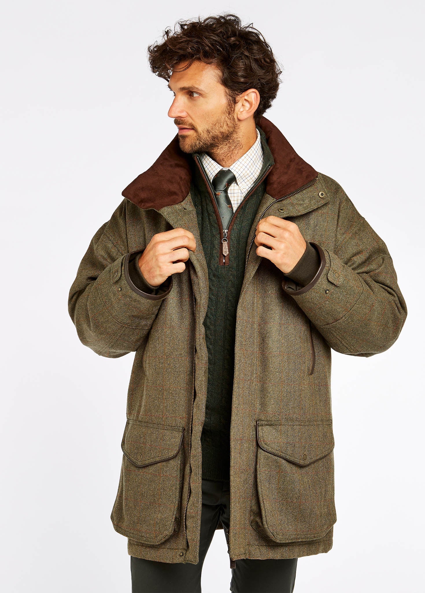 Ballinturbet Tweed Shooting Jacket Cedar