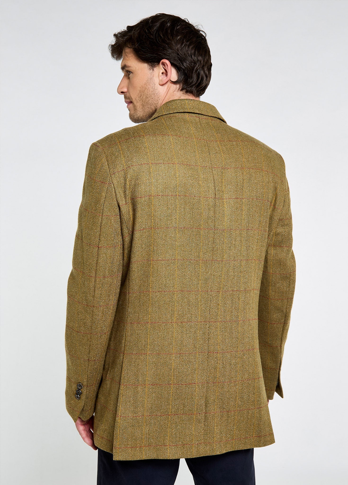 Ashmeadow Men's Three Button Tweed Jacket - Elm