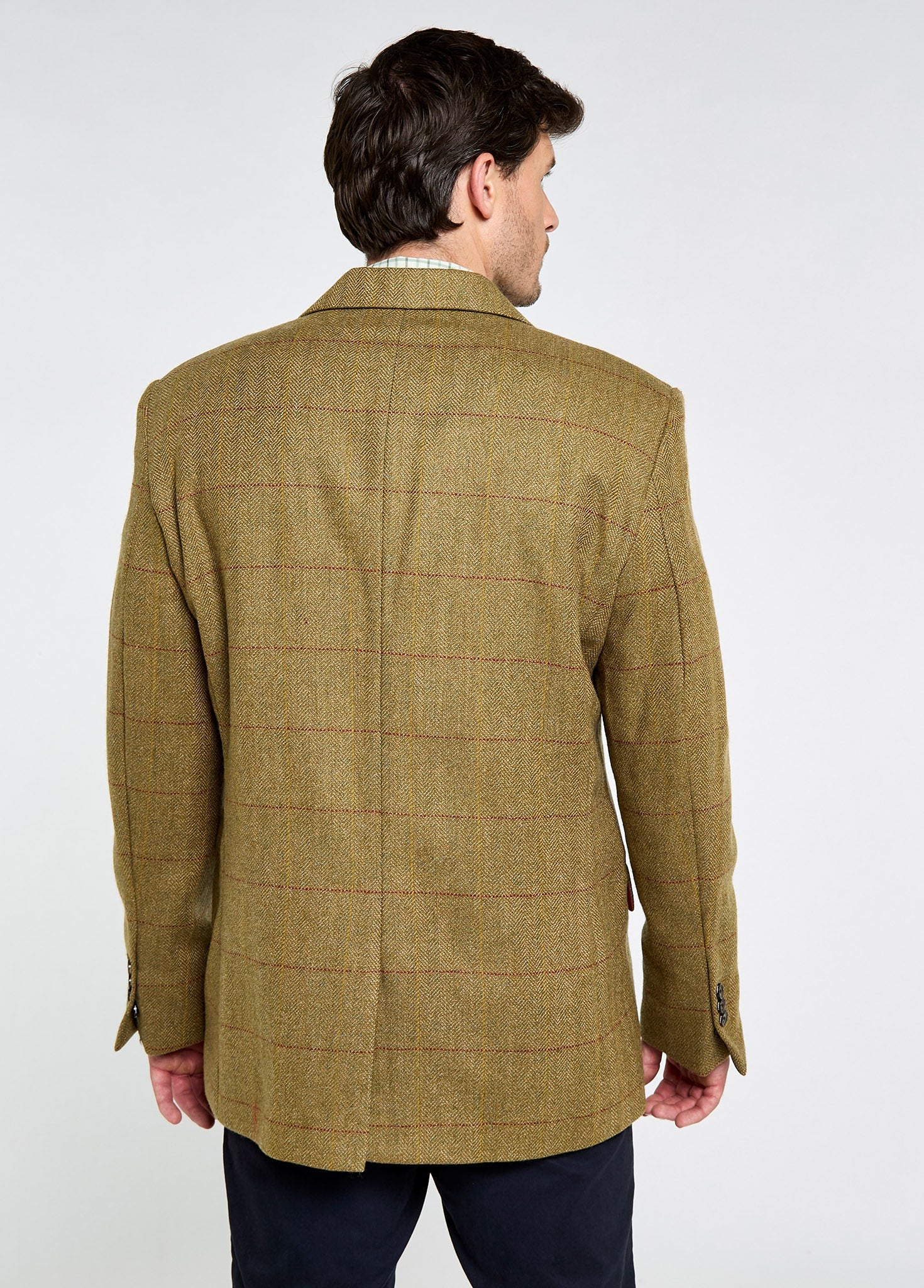 Whiteoak Men's Two Button Tweed Jacket - Elm