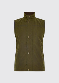 Mayfly Men's Waxed Cotton Vest - Fennel