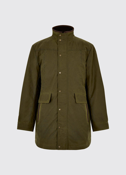 Chalkhill Men's Long Waxed Jacket - Fennel