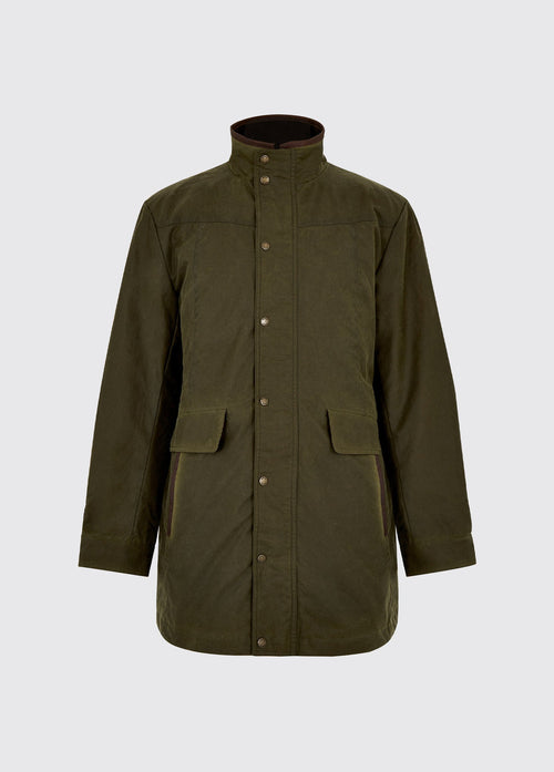 Chalkhill Men's Long Waxed Jacket - Fennel