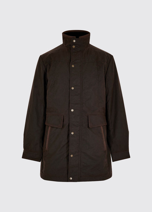 Chalkhill Men's Long Waxed Jacket - Java